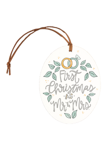 First Christmas As Mr & Mrs Ornament