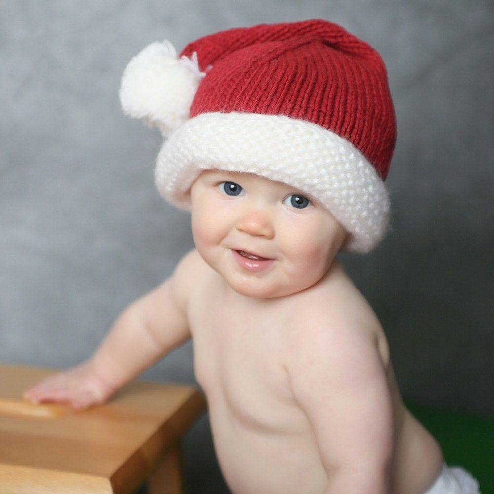 Knit Beanie Hat for Kids - Santa