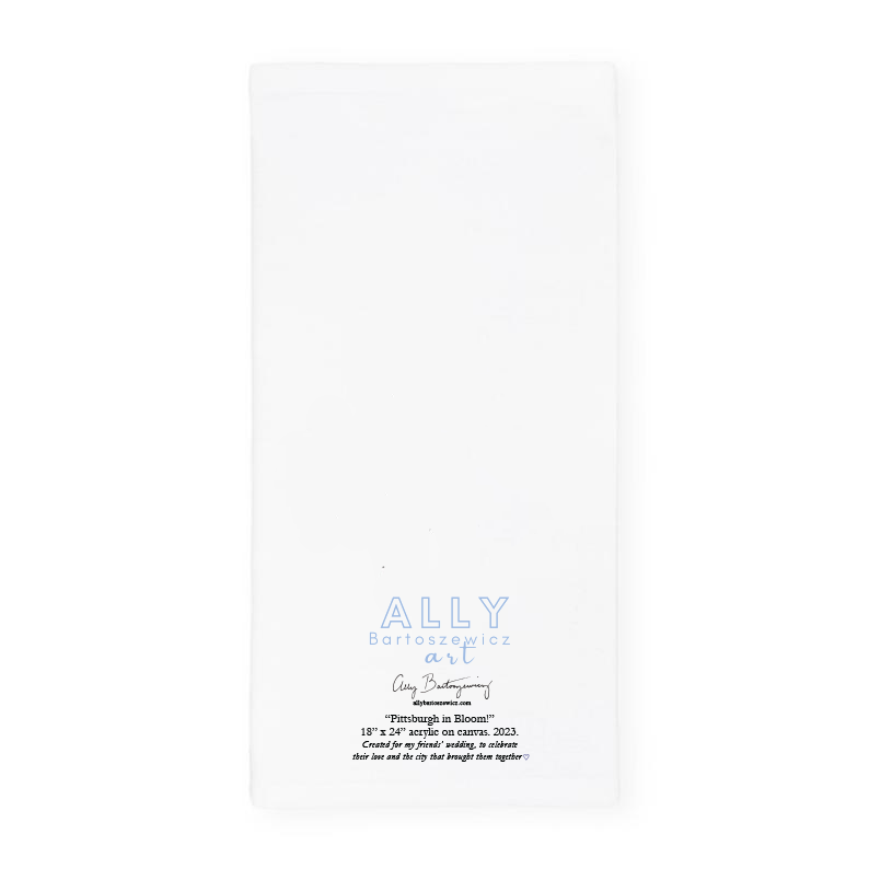Pittsburgh in Bloom Tea Towel