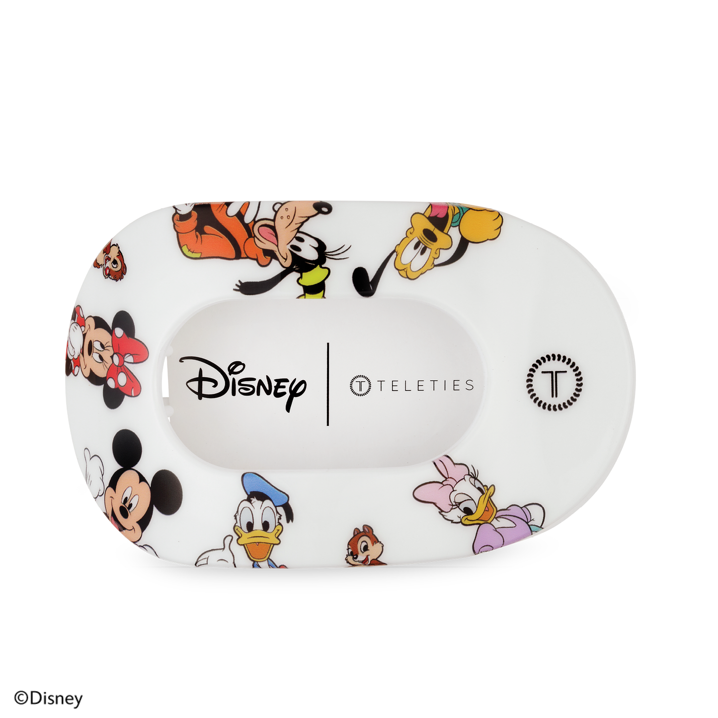 Flat Round Hair Clip - Mickey & Friends