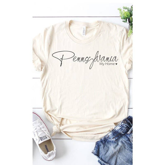 Pennsylvania, My Home Graphic Tee