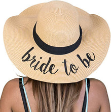 Load image into Gallery viewer, Embroidered Sun Hat - Bride to Be