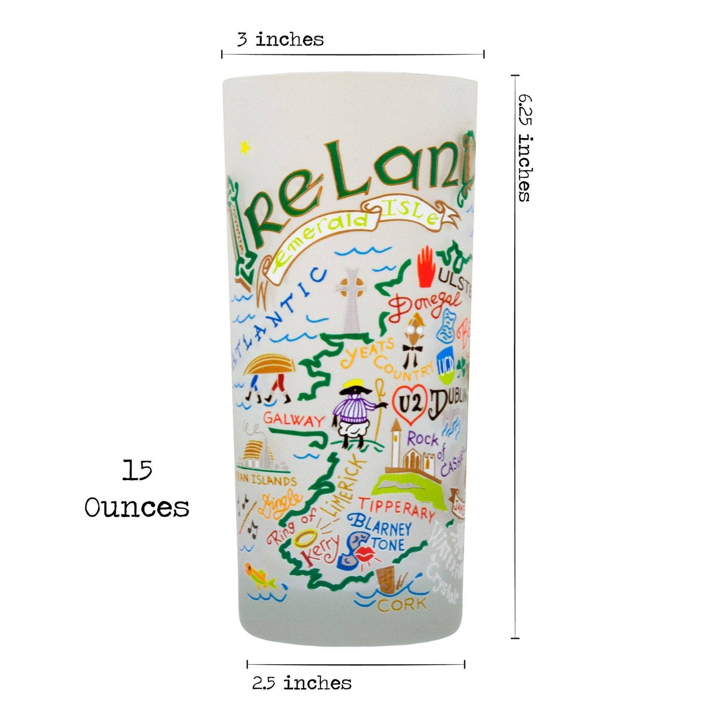 Ireland Drinking Glass