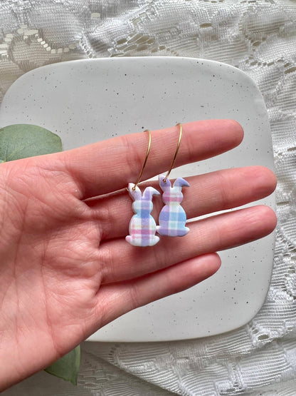 Easter Bunny Clay Earrings