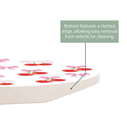 Cherries & Bows Car Coaster