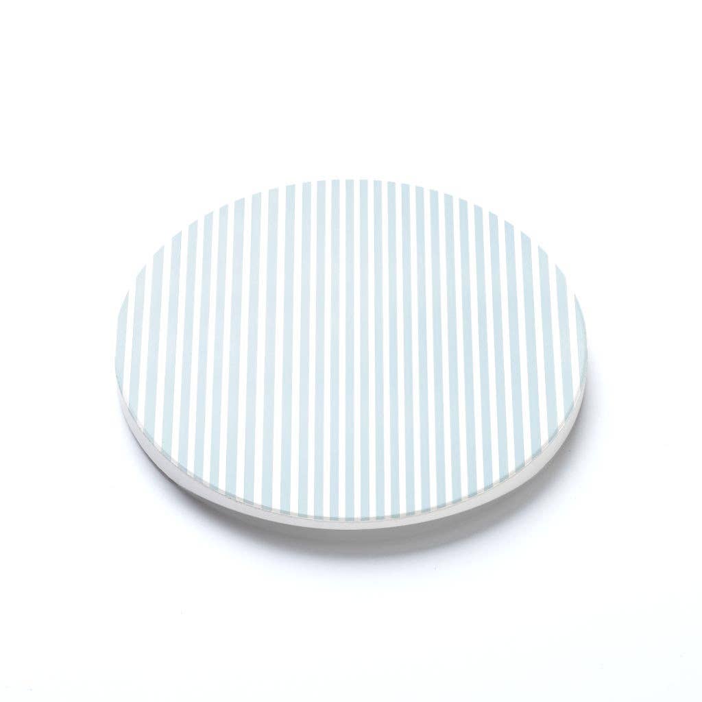 Blue Check Car Coaster