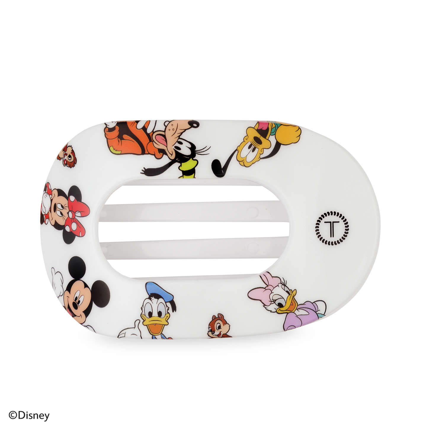 Flat Round Hair Clip - Mickey & Friends