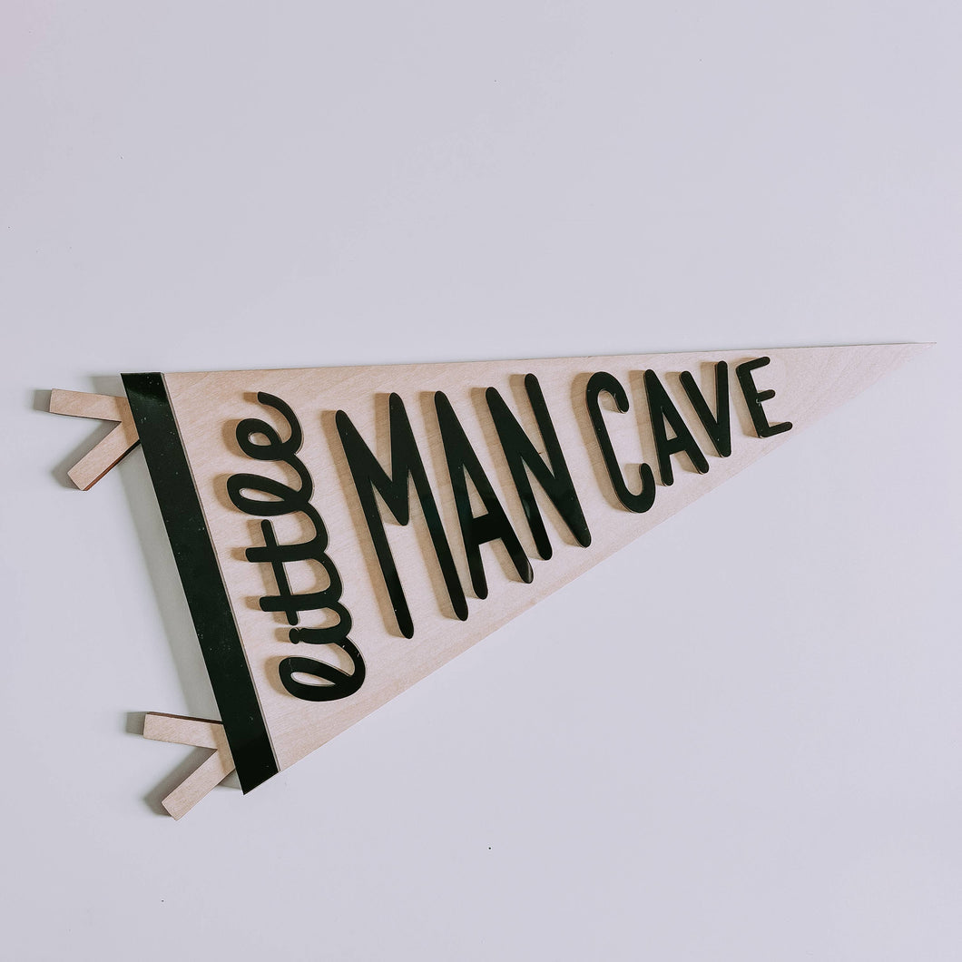 Little Man Cave Wooden Sign