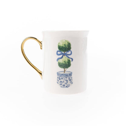 Topiary Gold Handle Mug