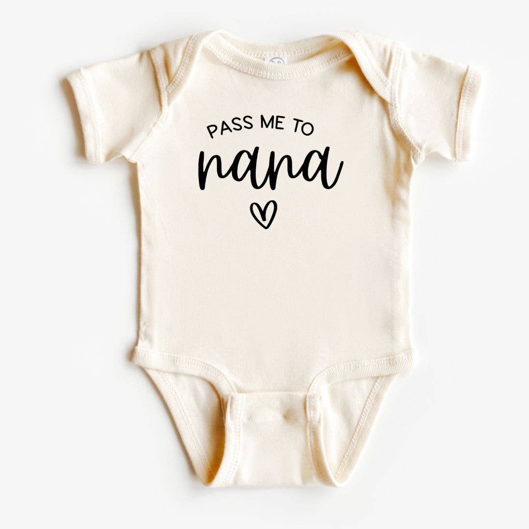 Short Sleeve Bodysuit - Pass Me to Nana