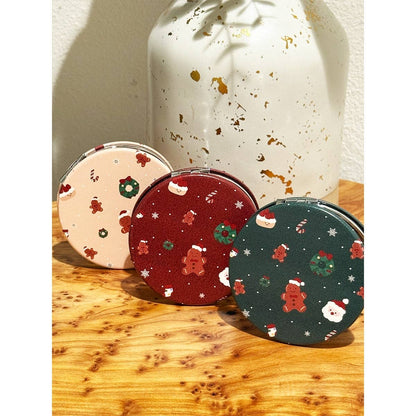 Gingerbread Double-Sided Cosmetic Mirror