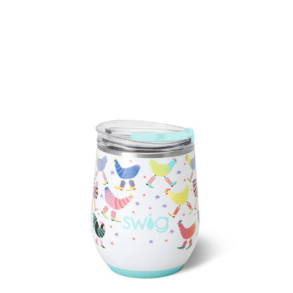 Funky Chicken Stemless Wine Cup