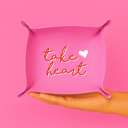 Take Heart Foldable Catchall Tray