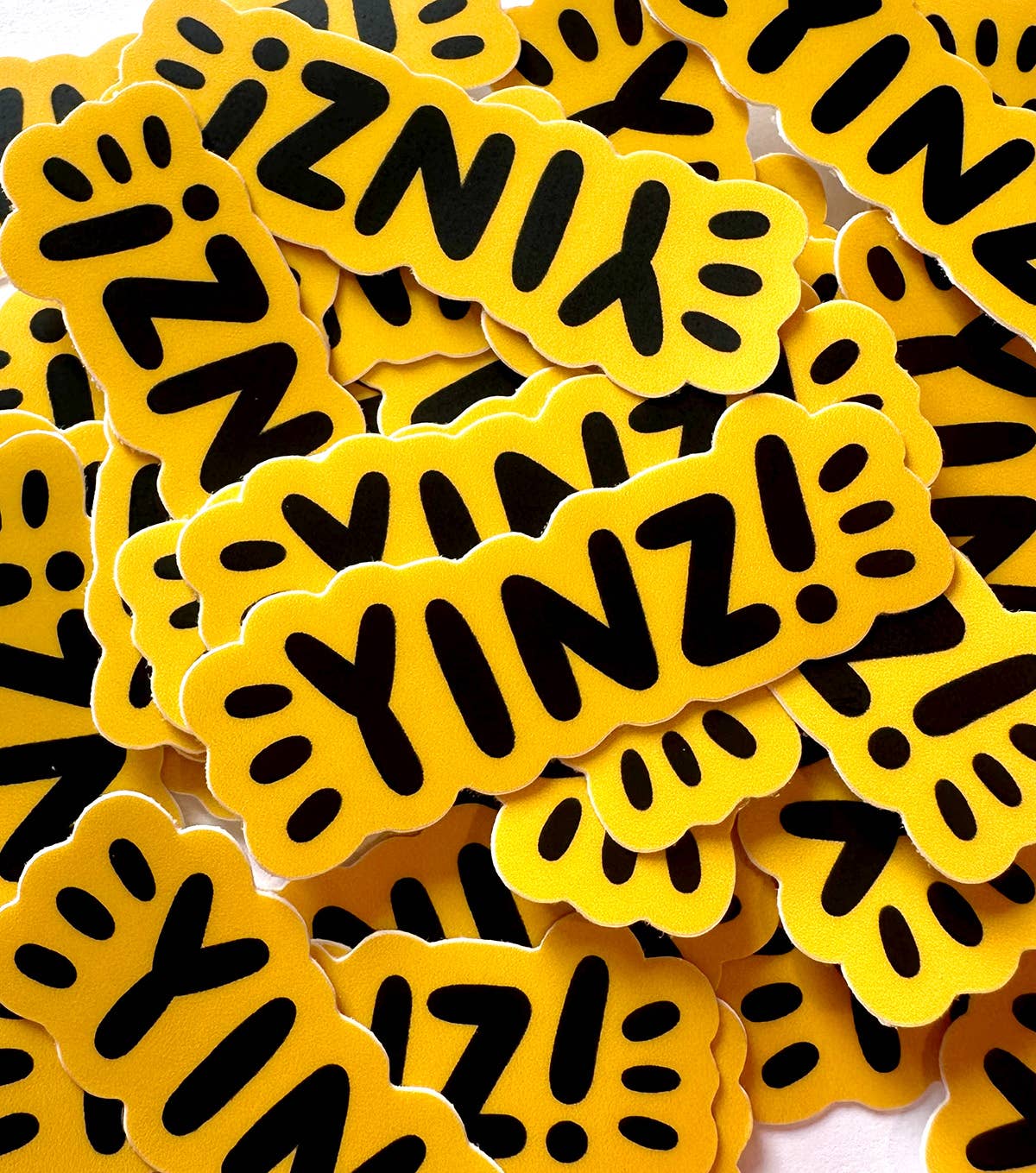 Yinz Mini Sticker - Yellow