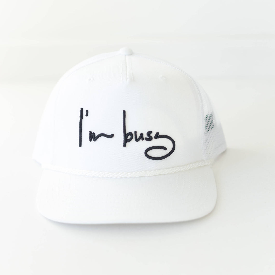 Embroidered Hat - Busy