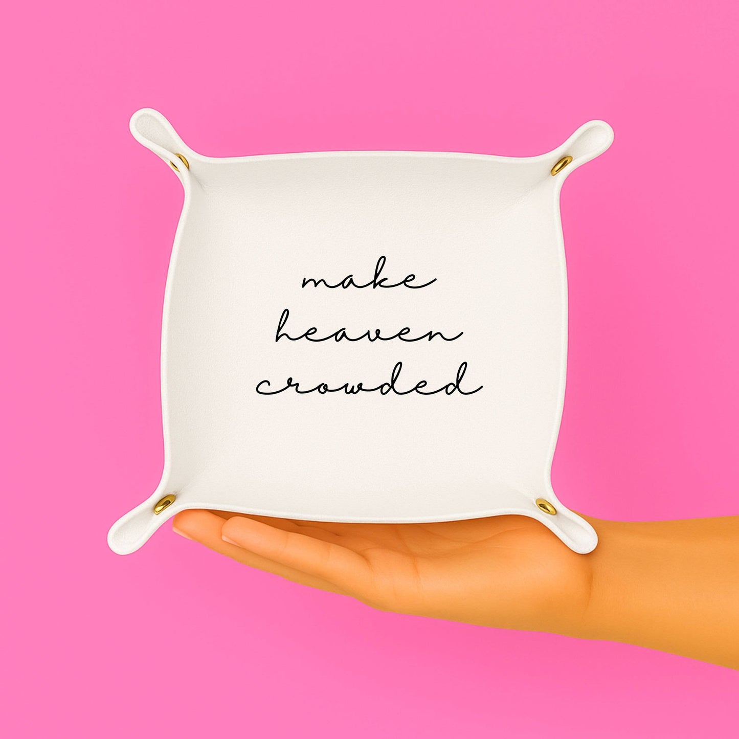 Make Heaven Crowded Foldable Catchall Tray