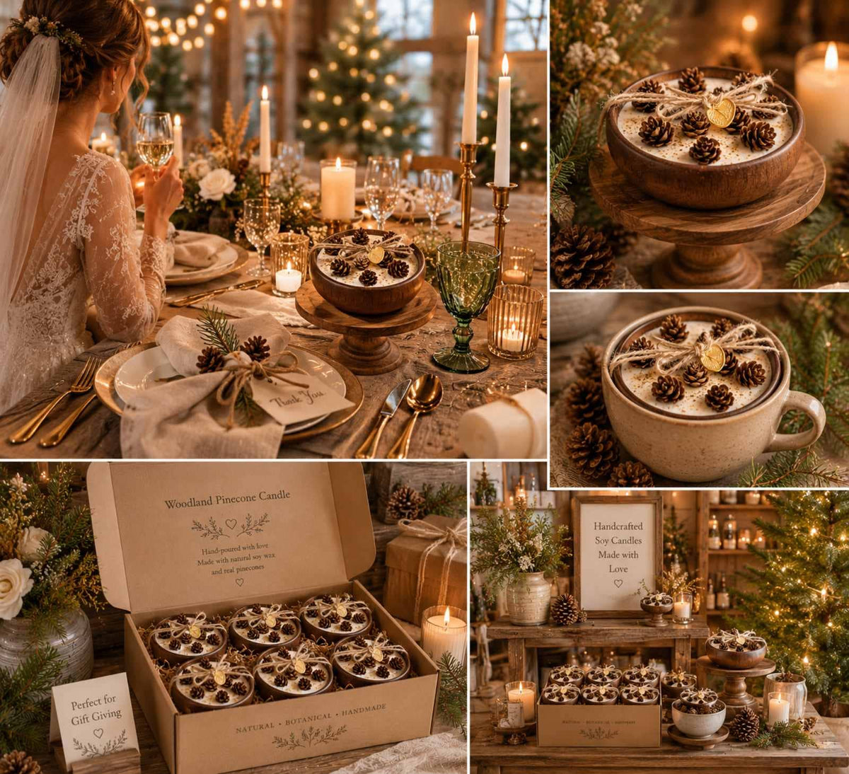 Woodland Pinecone Wood Wick Candle