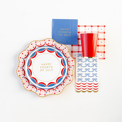 4th of July Bow Flag Guest Towels