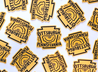Pittsburgh Pierogi Keystone Mini Sticker 