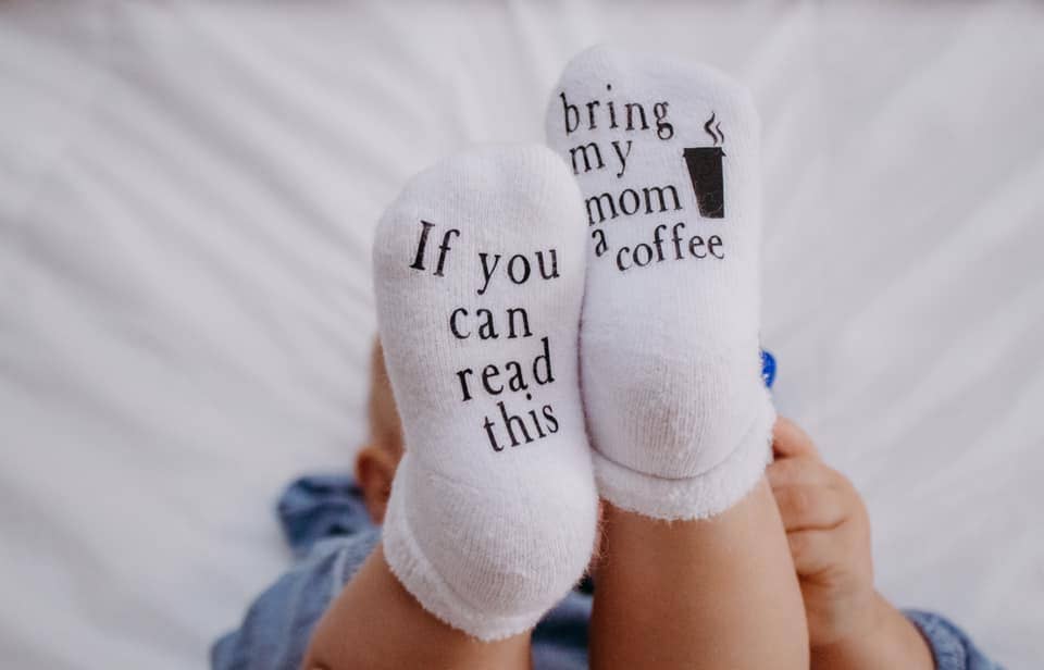 Baby Socks - If You Can Read This Bring My Mom a Coffee®