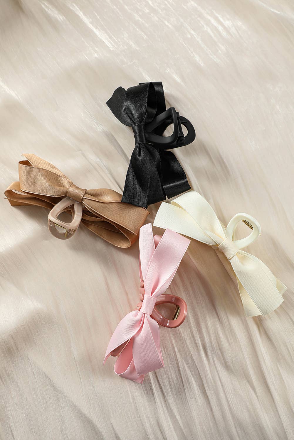 Holiday Bow Large Claw Clip