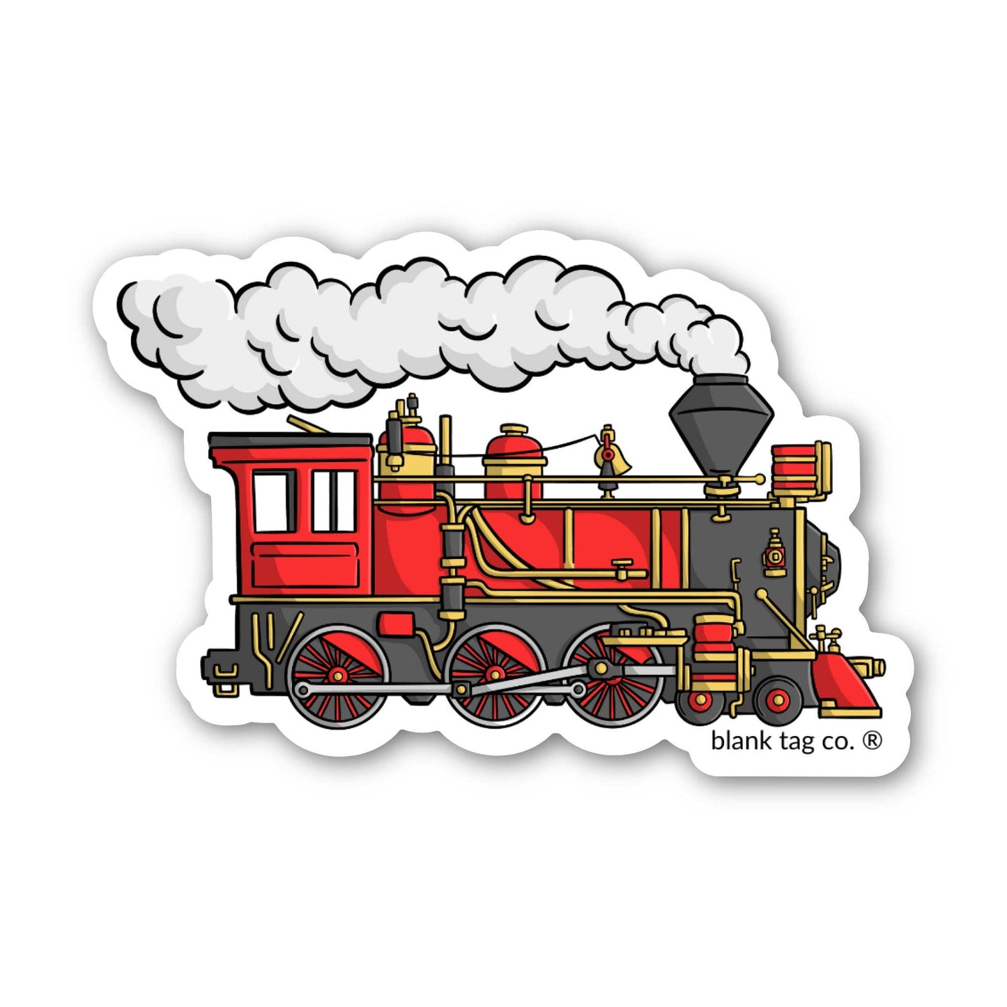 Vintage Train Waterproof Sticker