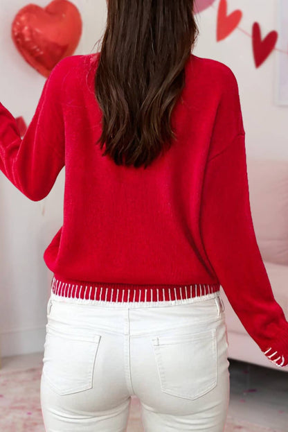 Valentine Love Chenille Graphic Sweater