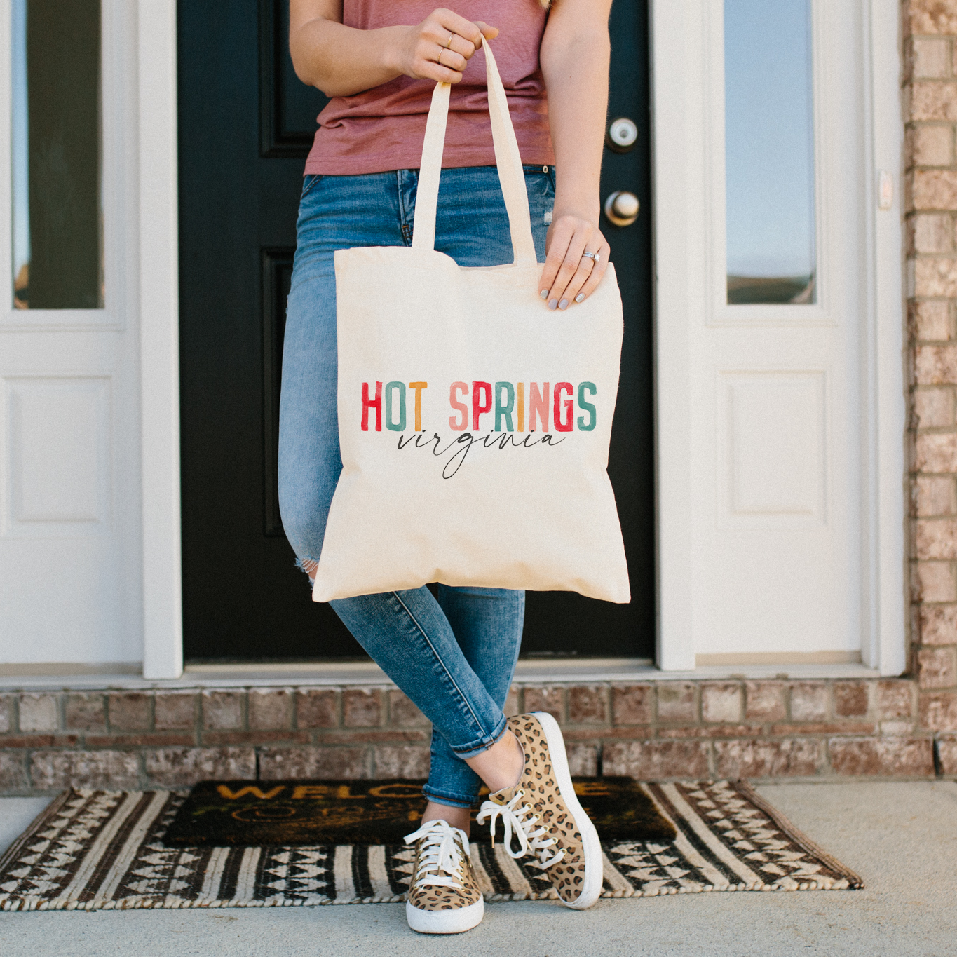 Watercolor Canvas Tote - Greensburg, Pennsylvania