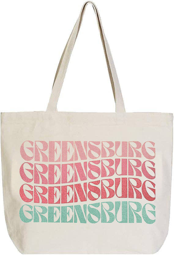 Retro Wave Canvas Bag - Greensburg