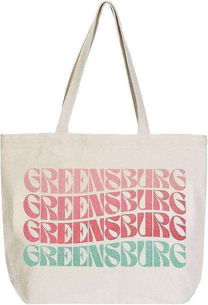Retro Wave Canvas Bag - Greensburg