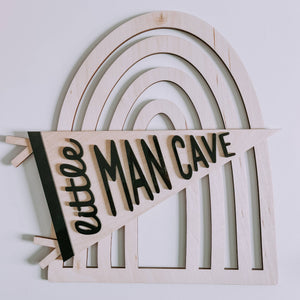 Little Man Cave Wooden Sign