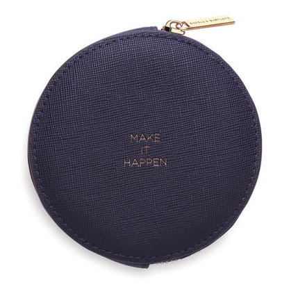 Circle Coin Purse - Navy