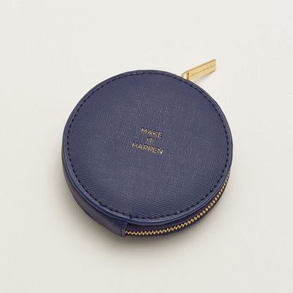 Circle Coin Purse - Navy