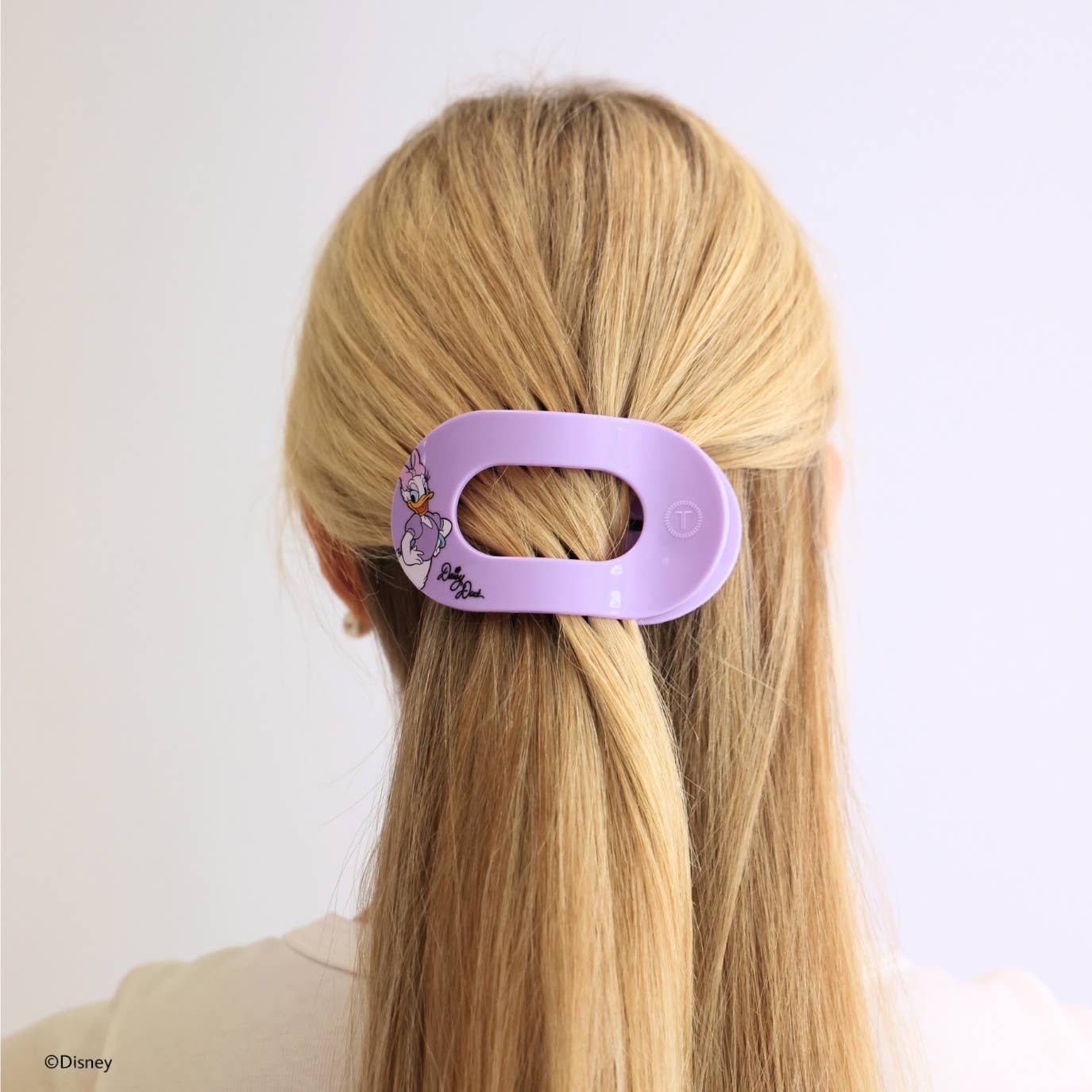 Flat Round Hair Clip - Daisy Duck