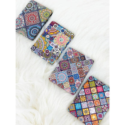 Patterned Double-Sided Cosmetic Mirror