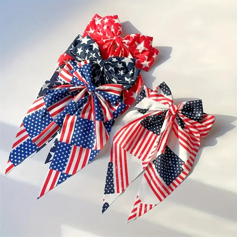 Patriotic Hair Bow Set