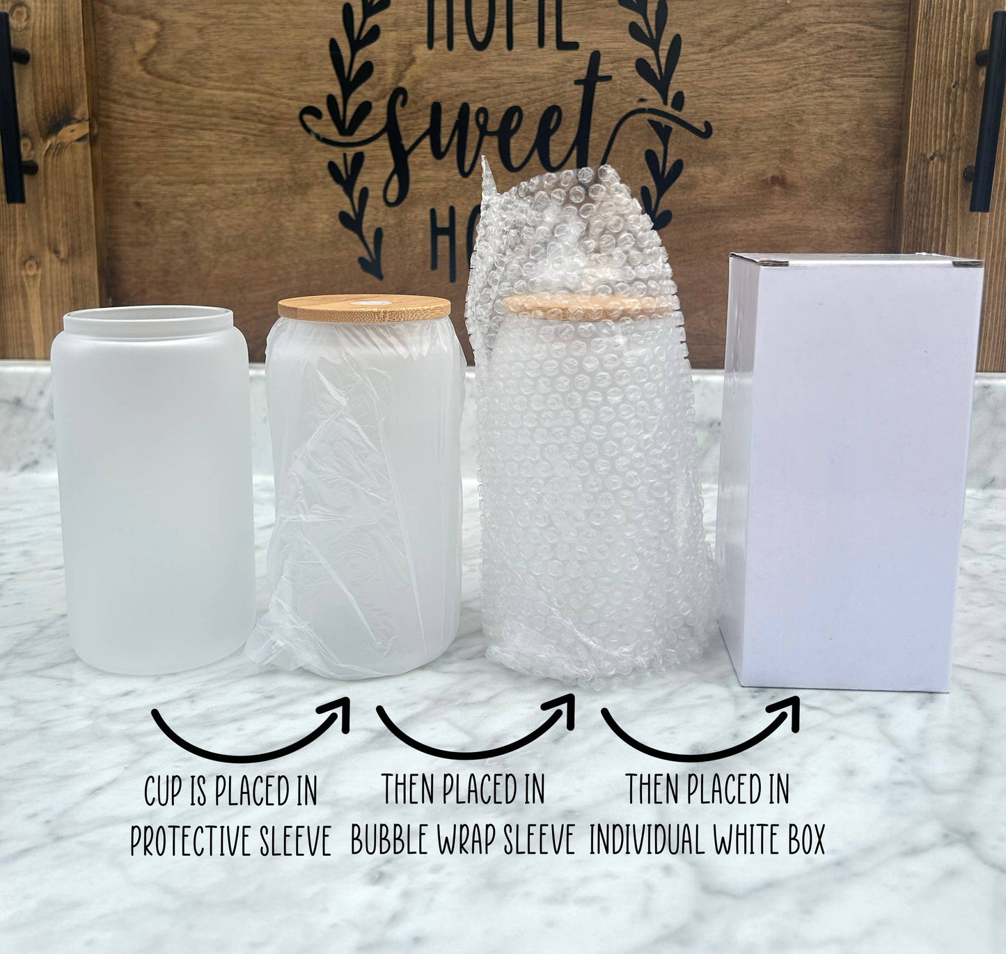 Libbey Glass Tumbler - Marshmallow Easter Bunnies