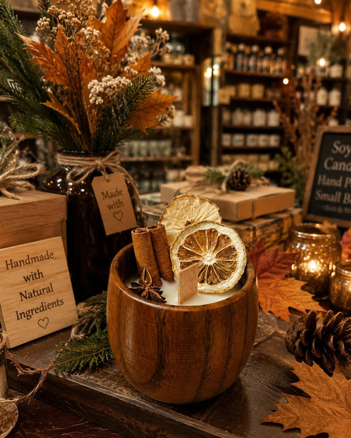 Cozy Pumpkin Spice Wood Wick Candle