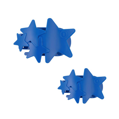 Shooting Star Flat Hair Clip - Blue