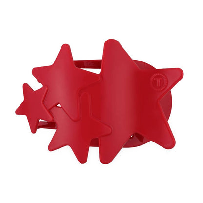 Shooting Star Flat Hair Clip - Red