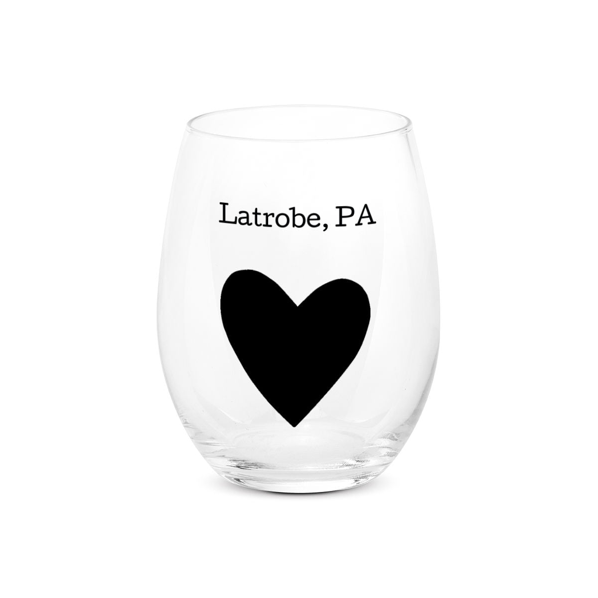 Stemless Wine Glass - Latrobe PA