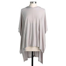 Load image into Gallery viewer, Bamboo Hooded Poncho - Pebble