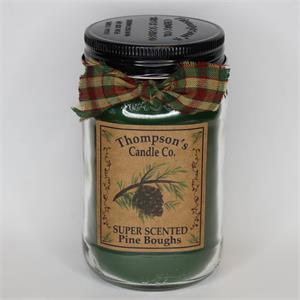 Pine Boughs Small Mason Jar Candle