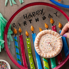 Load image into Gallery viewer, Birthday Candles Round Plate
