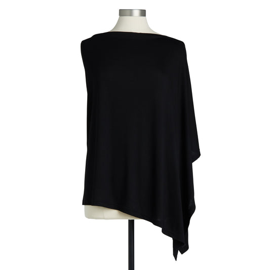 Bamboo Poncho - Black