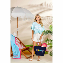 Load image into Gallery viewer, Boucle Word Tote - Vacay