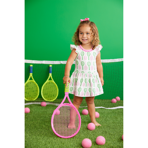 Tennis Print Toddler Dress