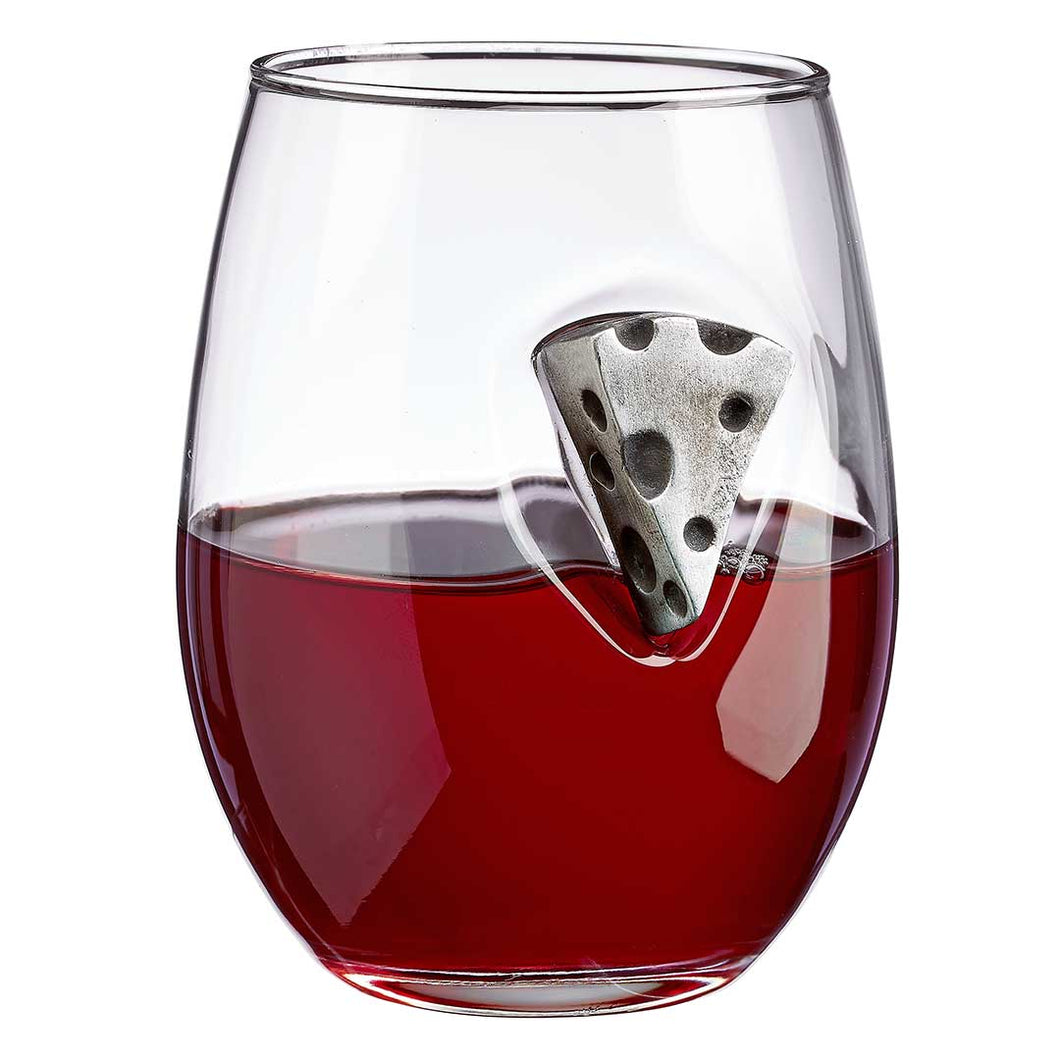 Cheese - Stemless Wine Glass