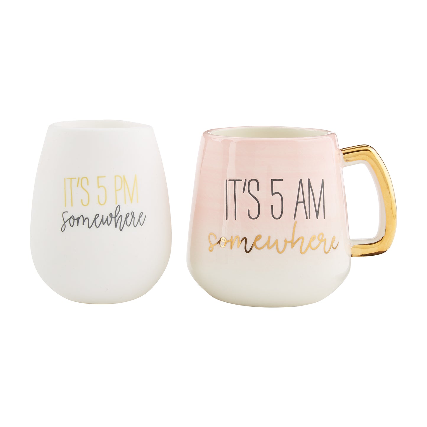 Pink Mom Silicone Wine Mug Set