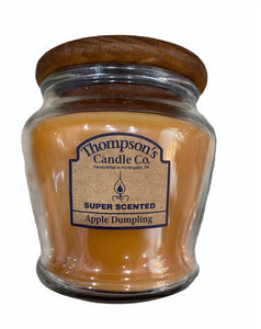 Wooden Wick Jar candle Apple Dumpling